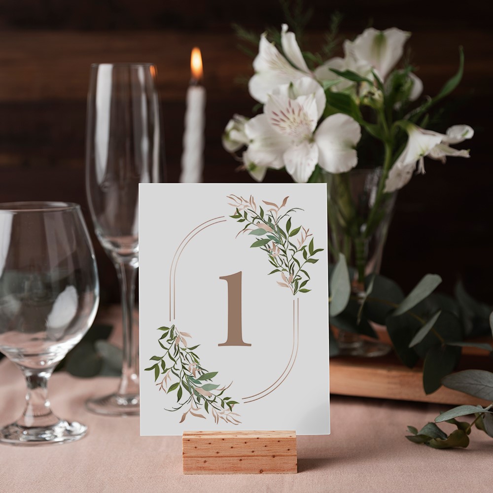 Κάρτα αρίθμησης τραπεζιού Αρχέτυπο Α5 02 - 2