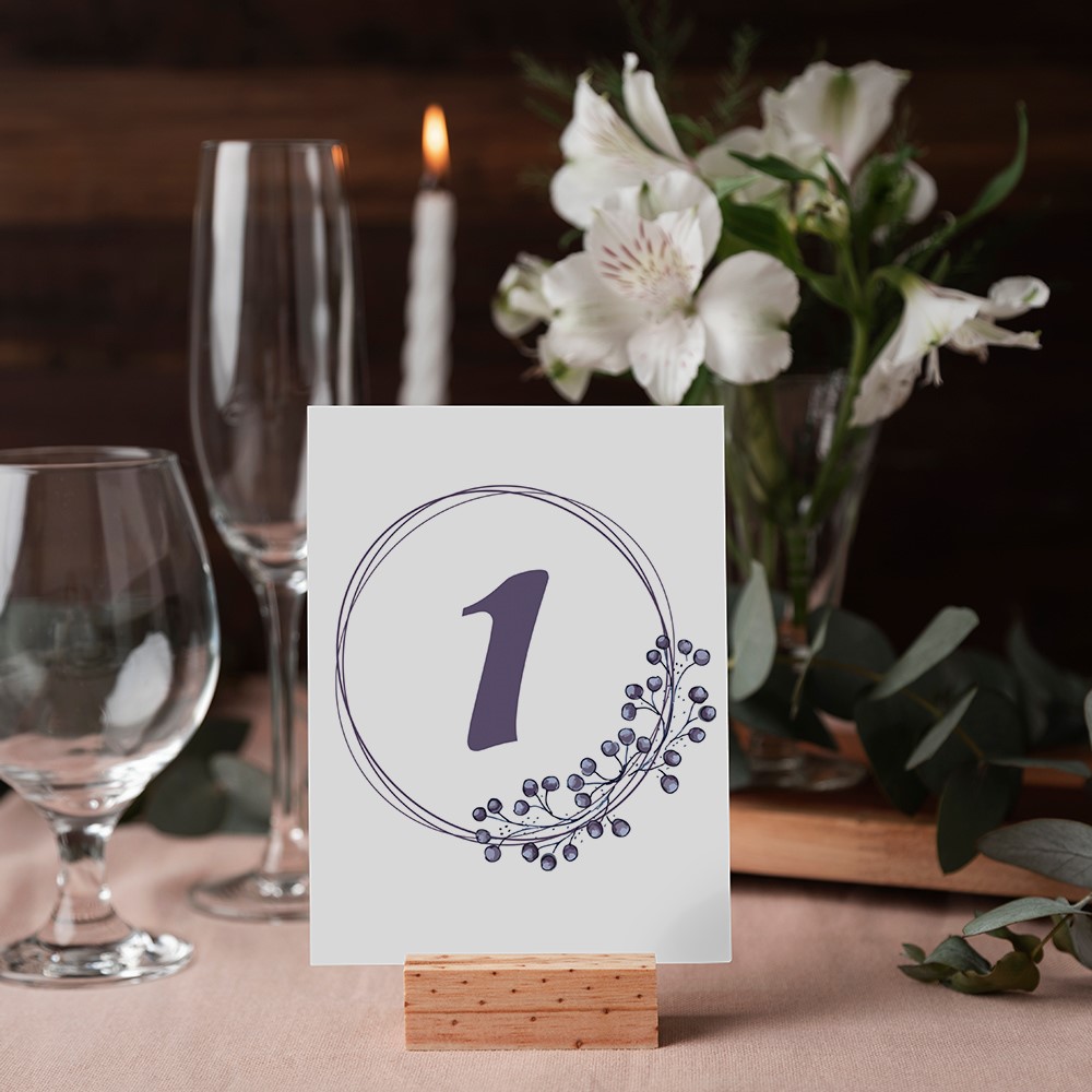 Κάρτα αρίθμησης τραπεζιού Αρχέτυπο Α5 03 - 2