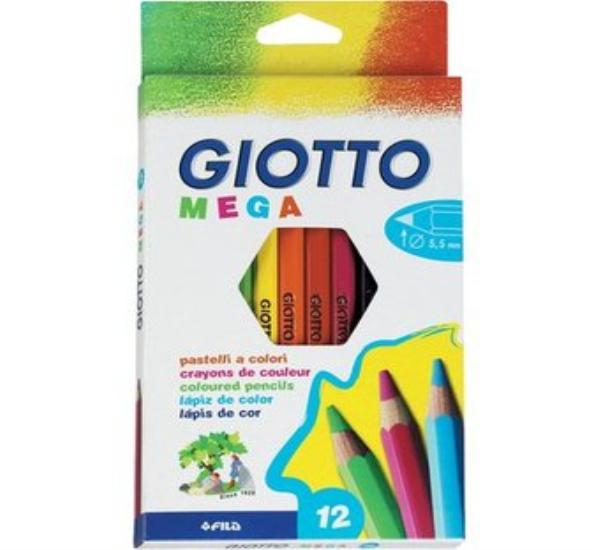 Ξυλομπογιές Giotto Mega 12 χρωμάτων - 1