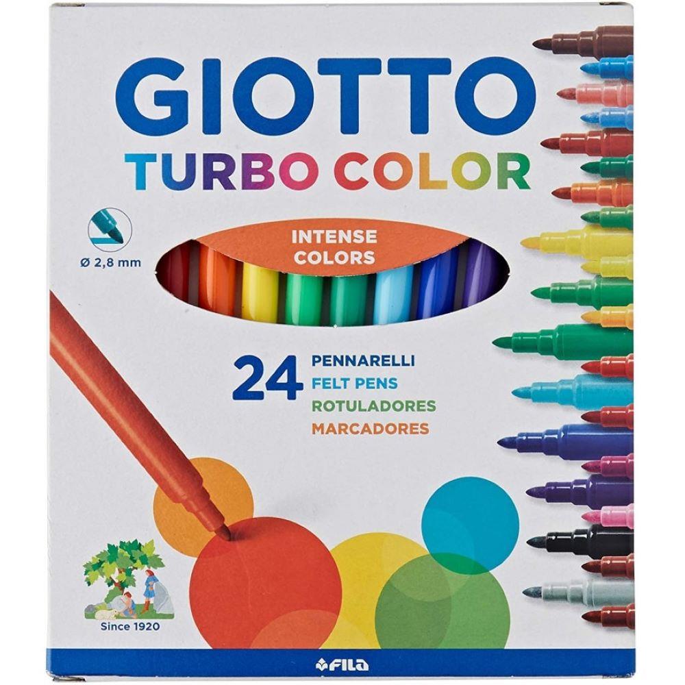 Μαρκαδόροι ζωγραφικής Giotto turbo 24 χρωμάτων 71500 - 1