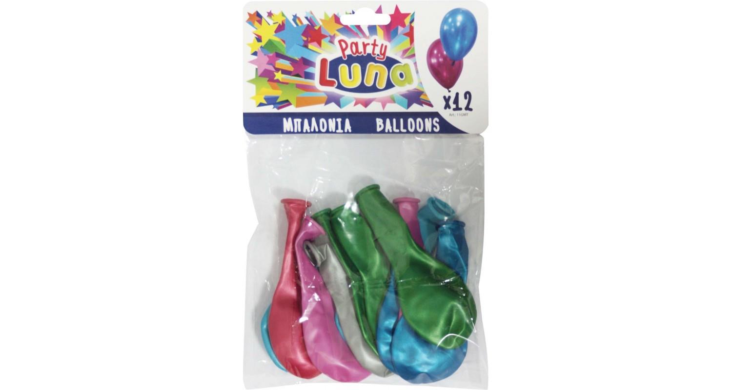 Μπαλόνια μεταλιζέ 12 τεμ. - 1