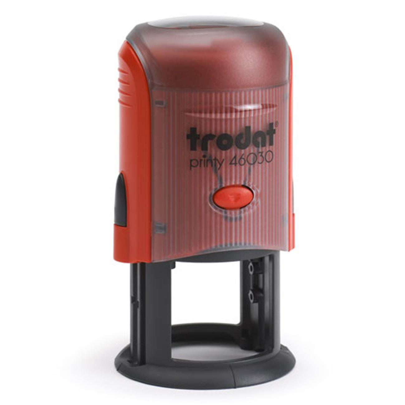 Σφραγίδα Trodat 46030  στρογγυλή μπλε σώμα μαύρο ταμπόν 30 mm