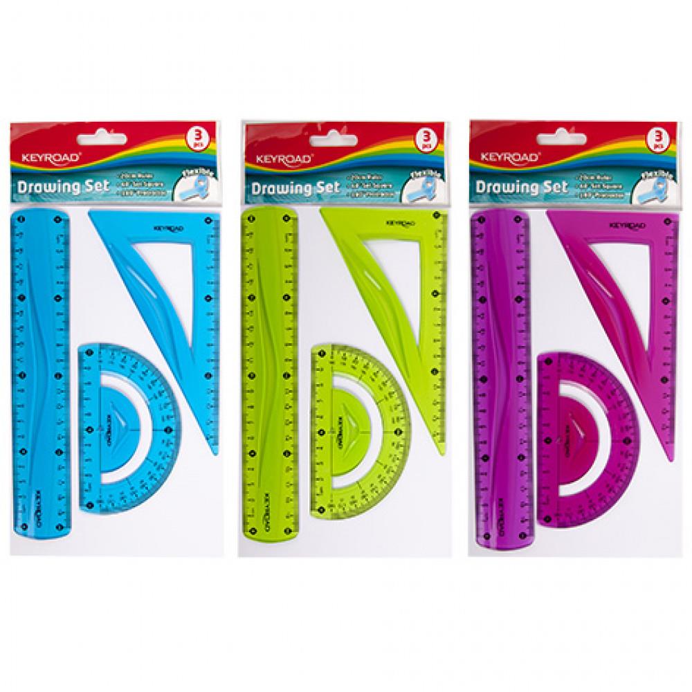 Σετ γεωμετρικών οργάνων Kryeoad Flexi 20 cm