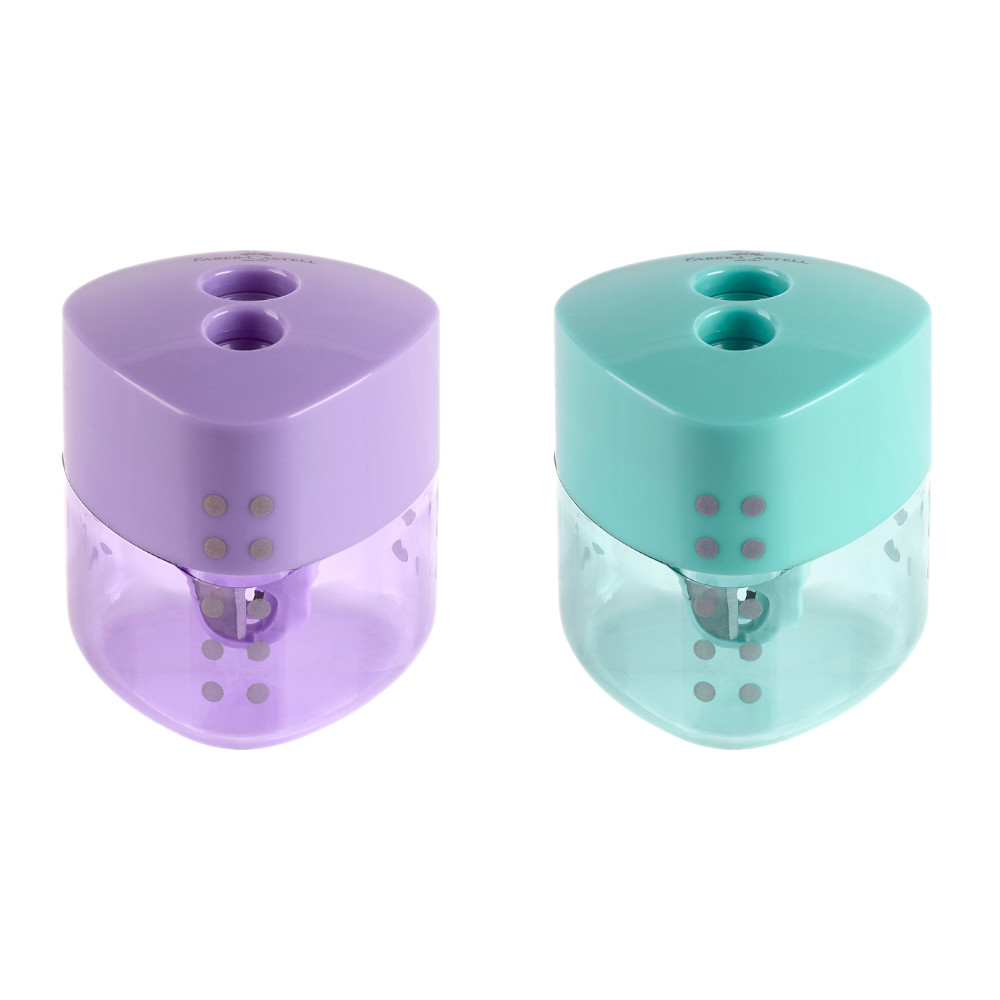 Ξύστρα Faber Castell διπλή δίχρωμη