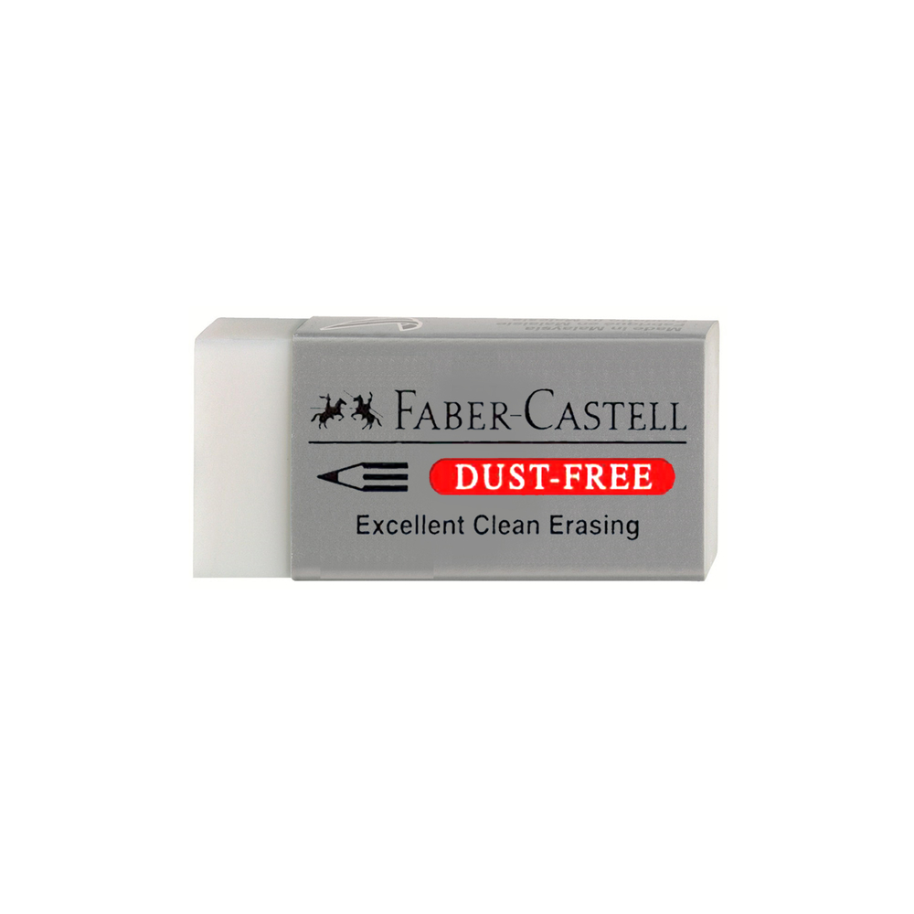 Γόμα Faber Castell  dust free λευκή μικρή 187130