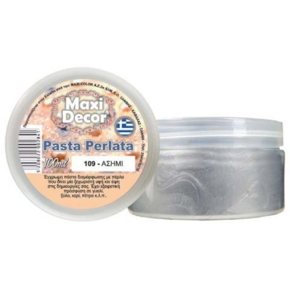 Πάστα perlata 109 ασημί Maxi Decor 100 ml
