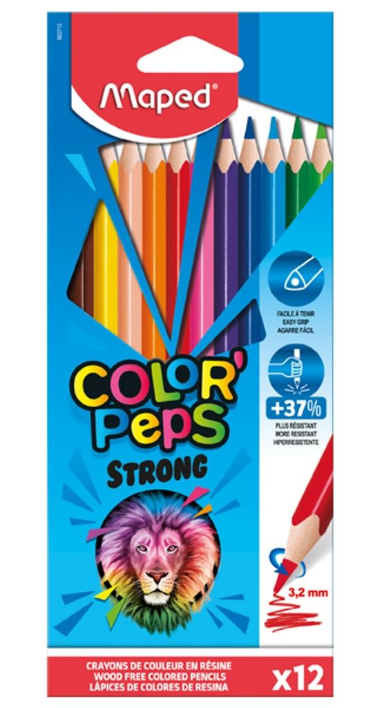 Ξυλομπογιές Maped Color Pep's Strong 12 χρωμάτων