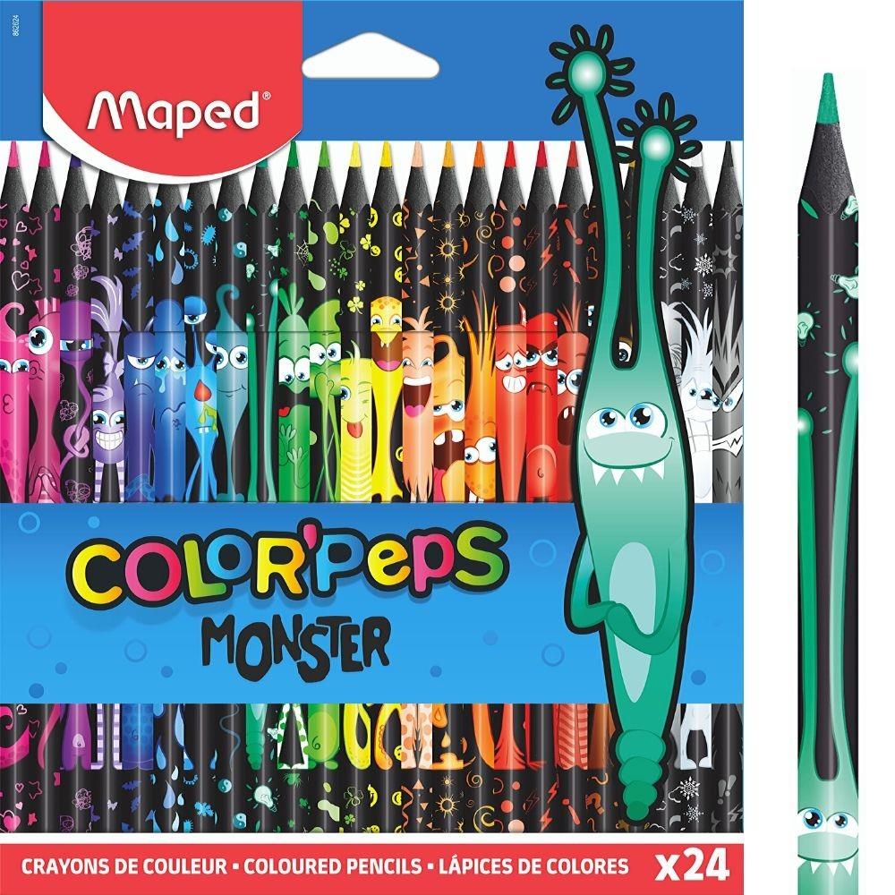 Ξυλομπογιές Maped Color Pep's Monster 24 χρωμάτων