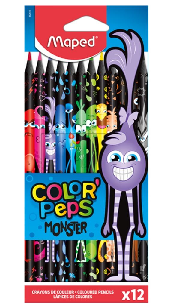 Ξυλομπογιές Maped Color Pep's Monster 12 χρωμάτων