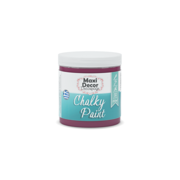 Χρώμα κιμωλίας Maxi Decor decoupage Chalk paint 250 ml μούρο 602