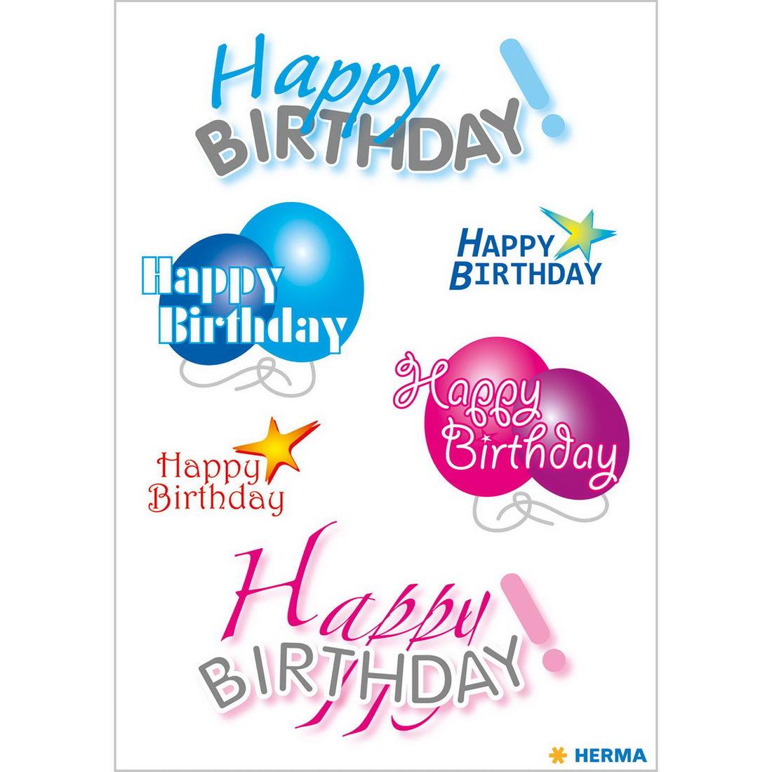 Αυτοκόλλητα Decor Herma happy birthday