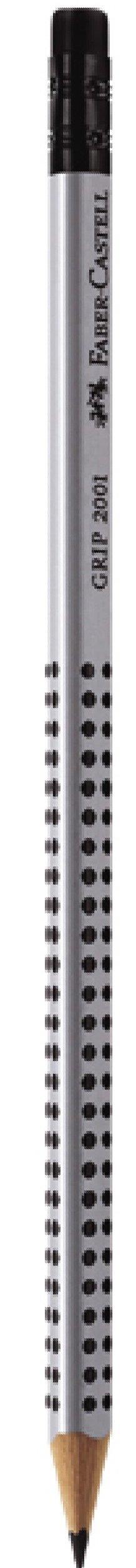 Μολύβι Faber Castell Grip 2001 με γόμα γκρί
