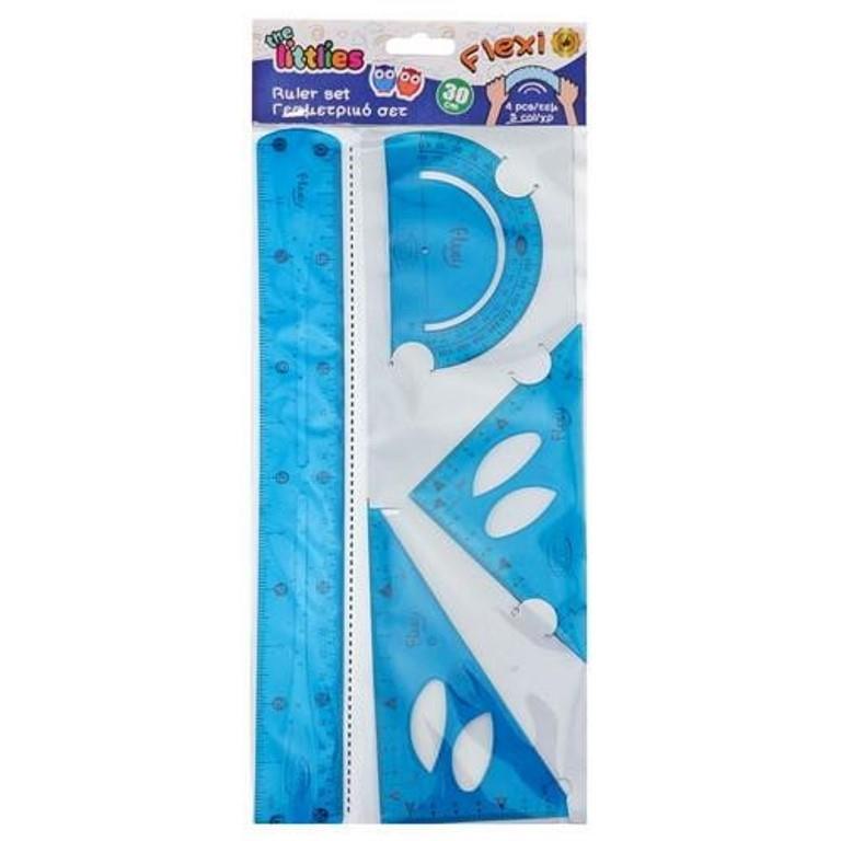 Σετ γεωμετρικών οργάνων Littles Flexi 20 cm