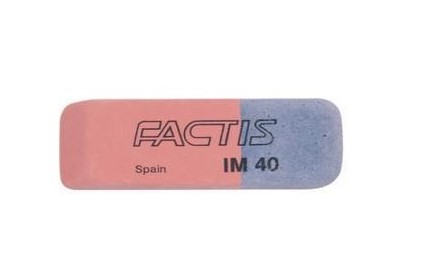 Γόμα Factis μπλε - κόκκινο