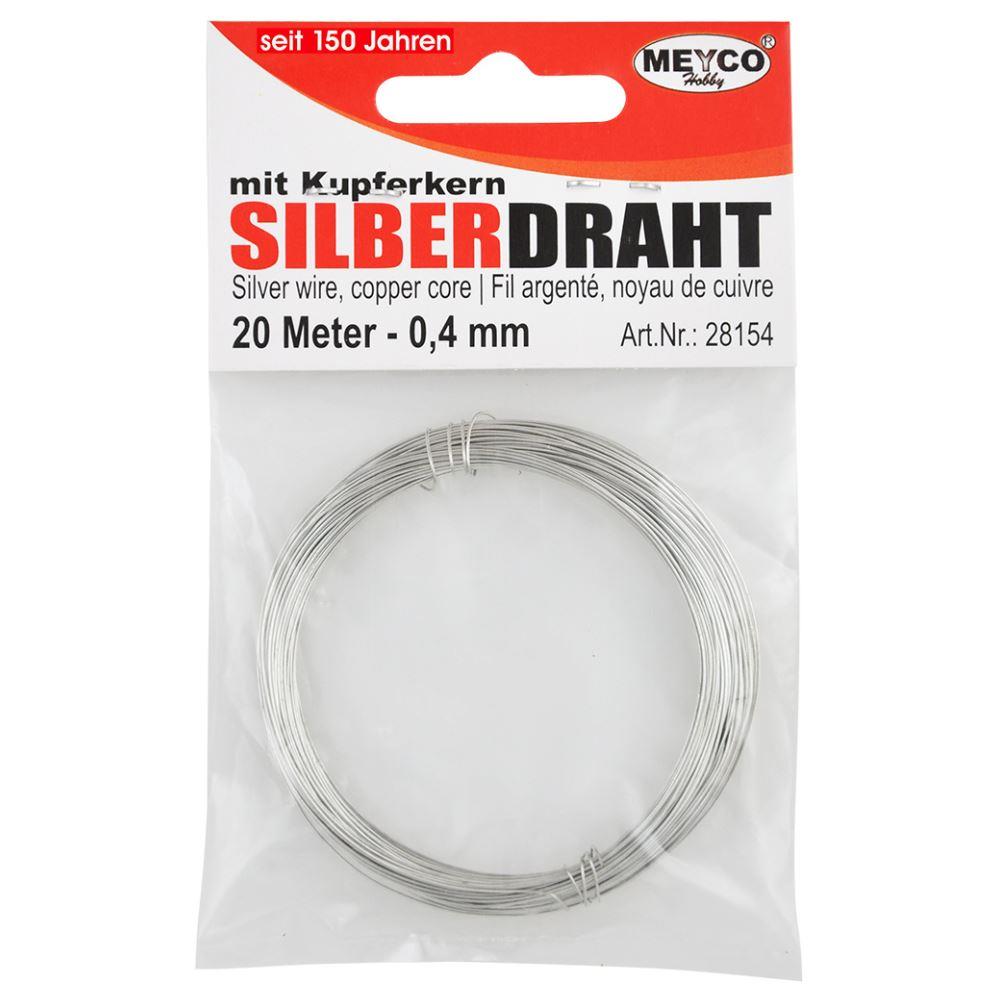 Σύρμα ασημί Meyco 0,4 mm x20 m