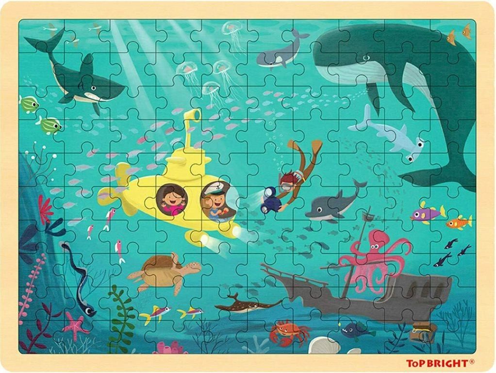 Παζλ Top Bright ξύλινο βυθός 100 τεμ.