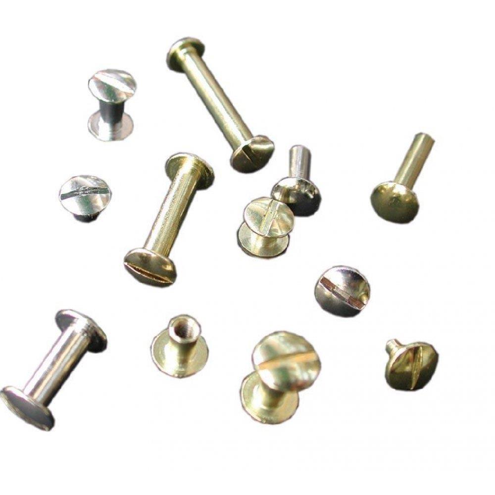 Βίδες για μενού ασημί 10 mm μήκος Φ 3.5 mm 25 τεμ.