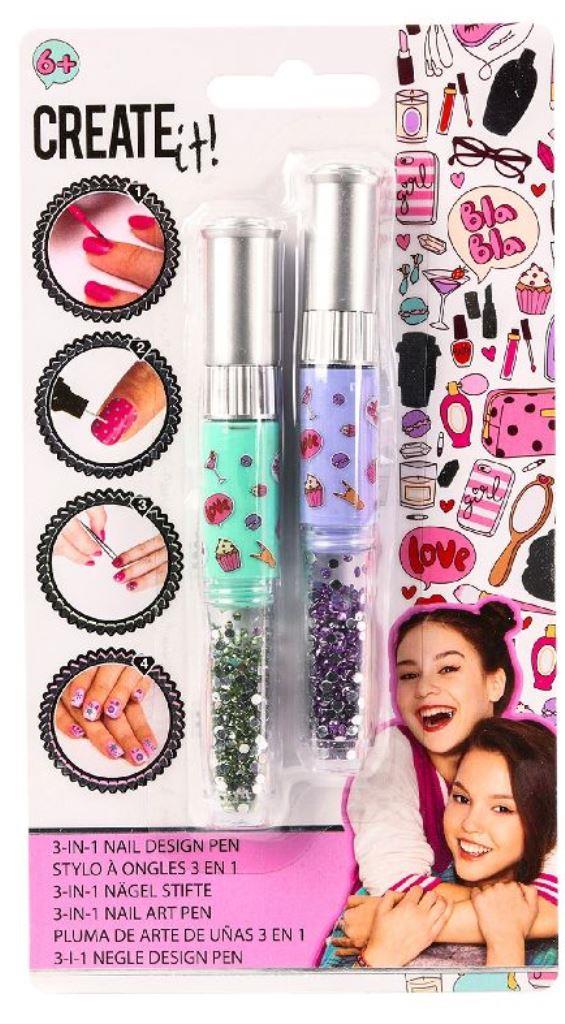 Create it! Nail art 3 in 1 στυλό 2 τεμ.