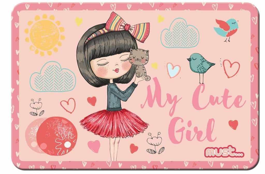 Σουπλά Must My cute girl 43x29 cm