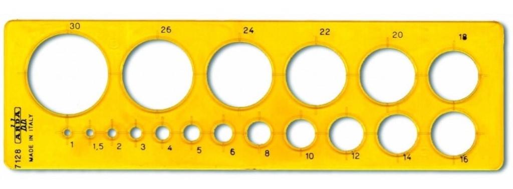 Στένσιλ κύκλων Arda μικρά 7128