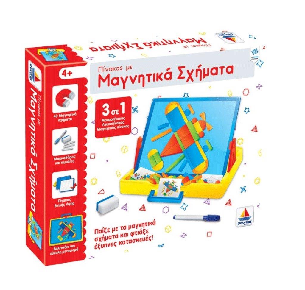 Πίνακας με Μαγνητικά Σχήματα