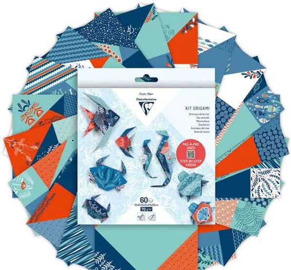 Κατασκευή origami Clairefontaine 60Φ - Θάλασσα