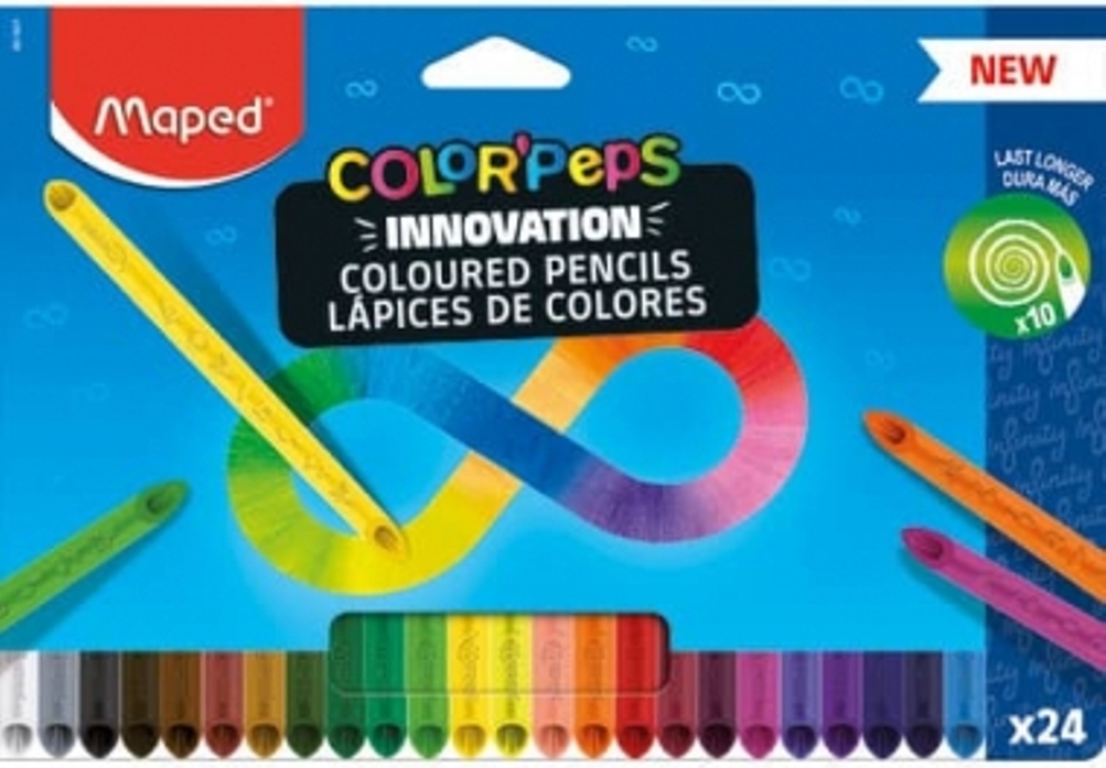 Ξυλομπογιές Maped Color’ Peps Infinity 24 χρωμάτων