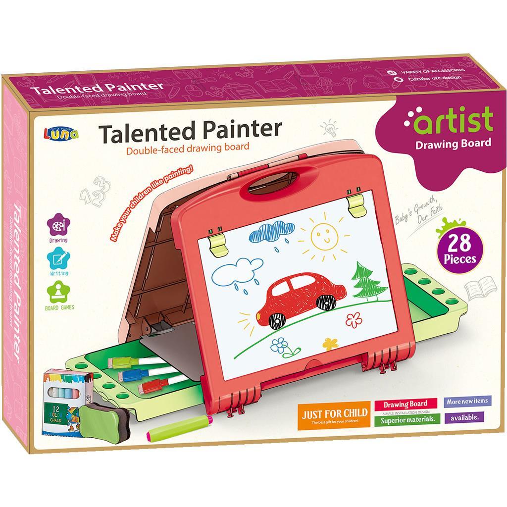 Πίνακας Luna διπλής όψης ροζ 49x7x35 cm 27 τεμ.