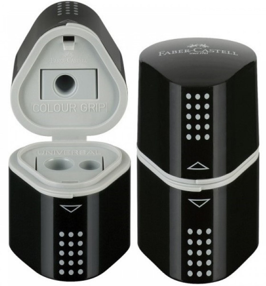 Ξύστρα Faber Castell trio sharpenning μαύρη