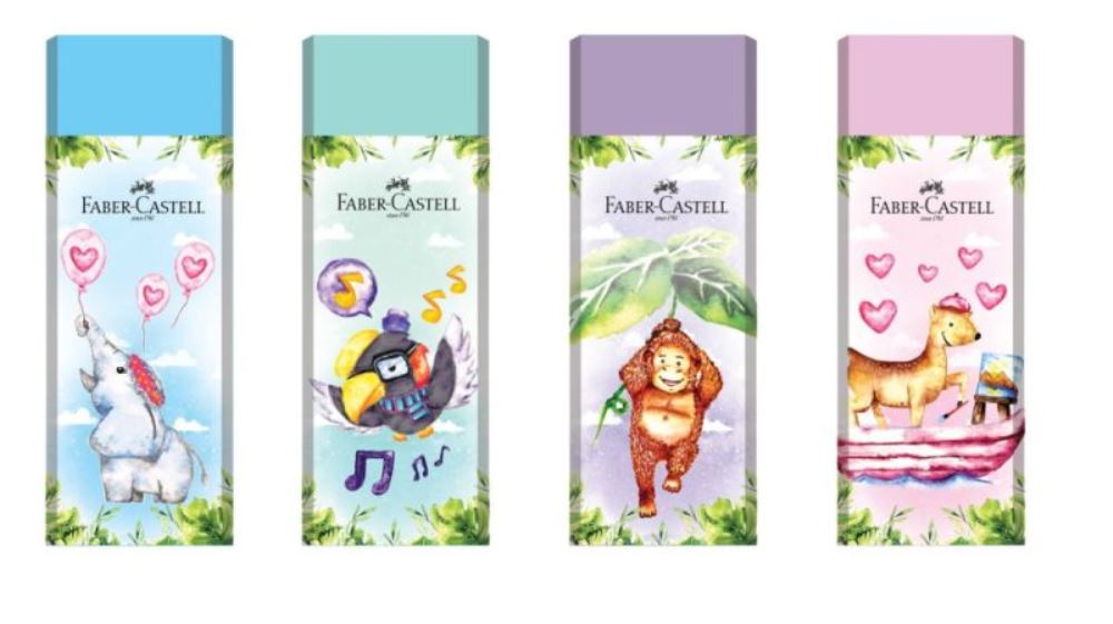 Γόμα Faber Castell παστέλ happy jungle
