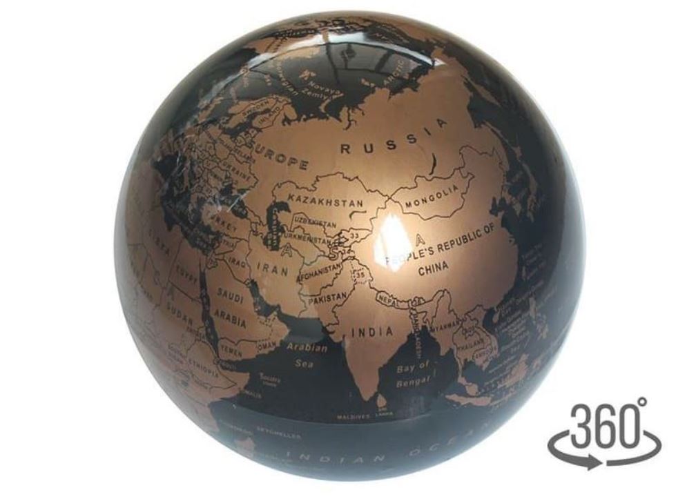 Υδρόγειος σφαίρα I-Total φωτειζόμενη CM3312A rotating gold 14 cm