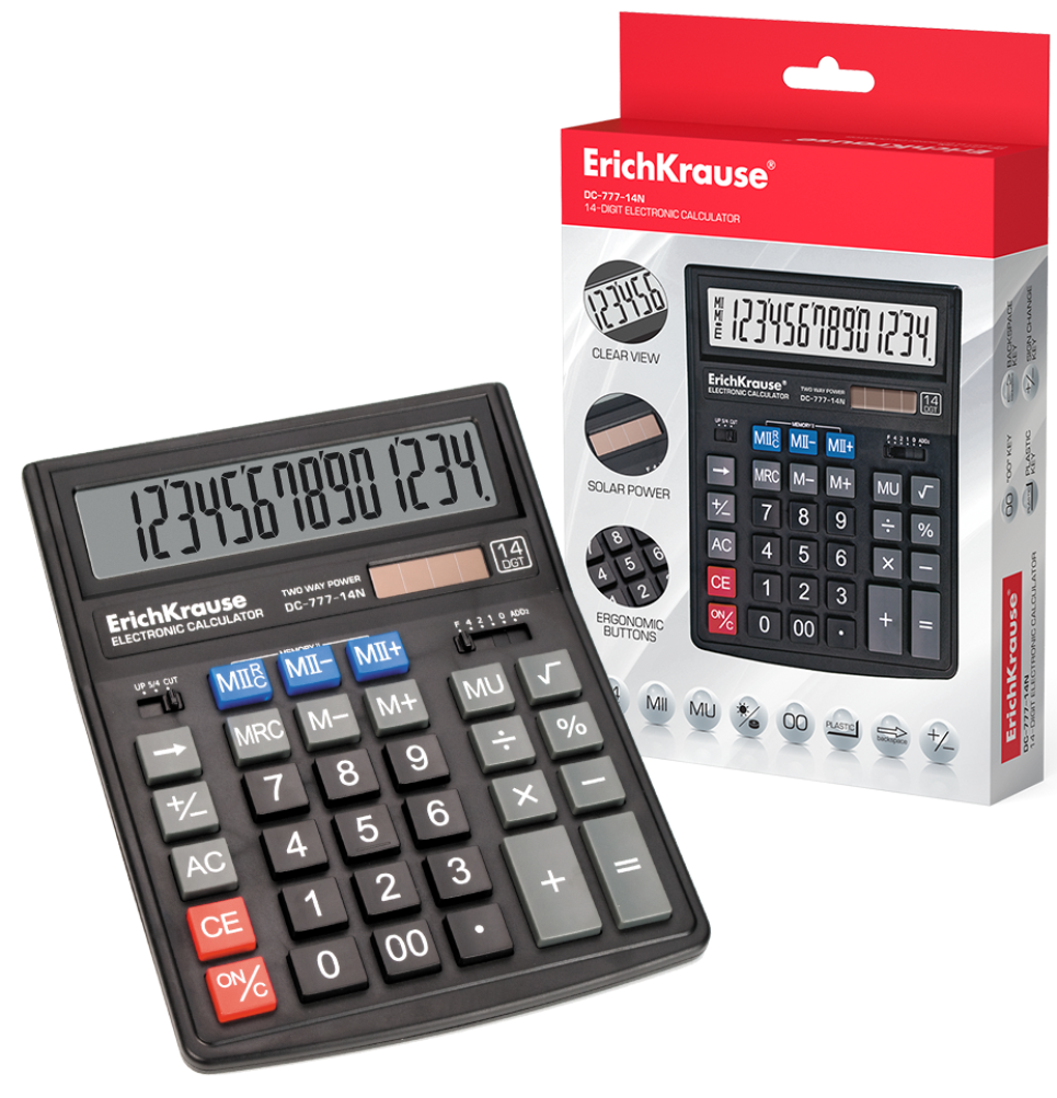 Αριθμομηχανή Erichkrause DC-777 14 ψηφίων