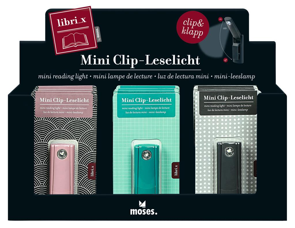 Φακός διαβάσματος Libri-x mini Moses (3 χρώματα)