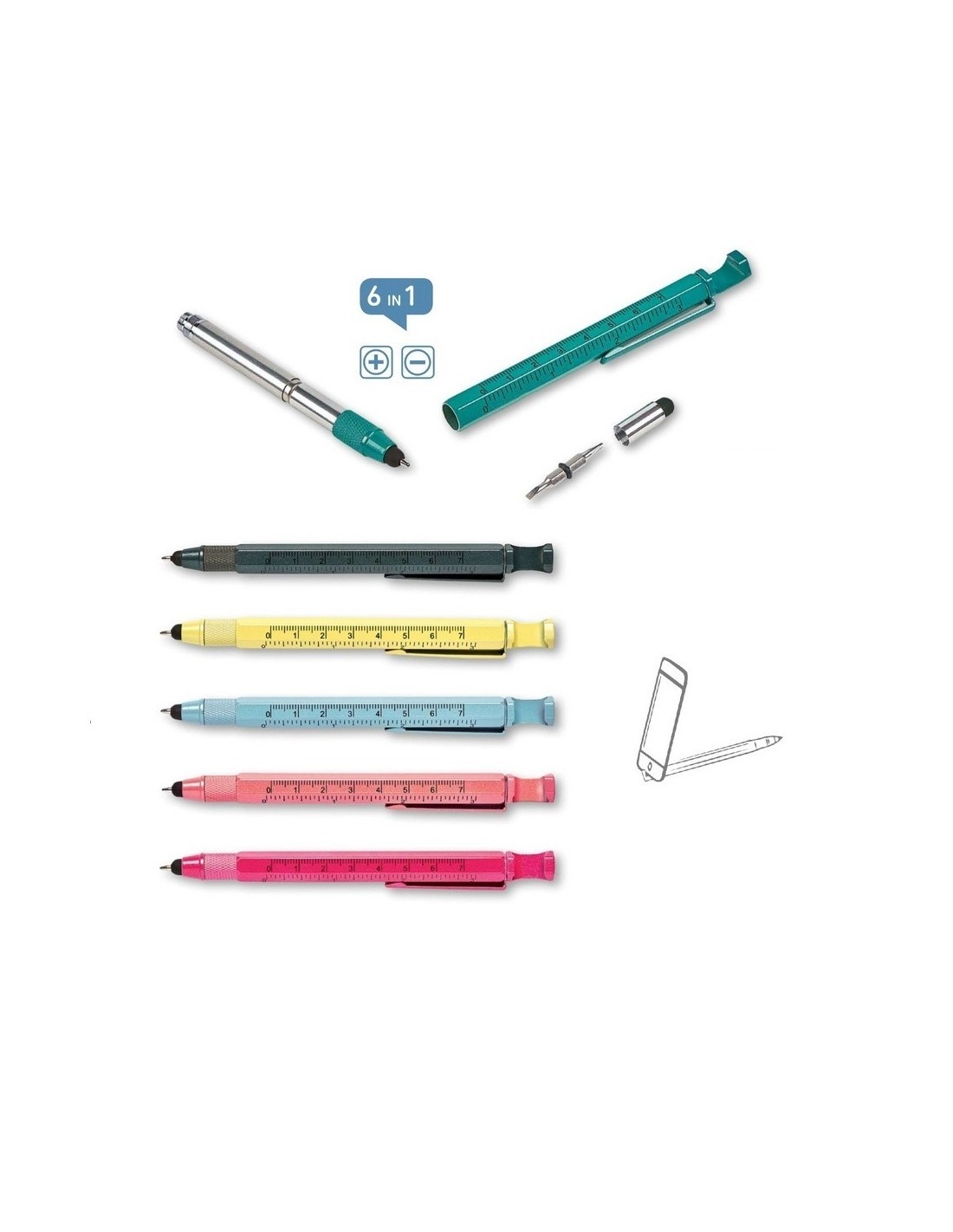Εργαλείο στυλό 6 σε 1 Moses