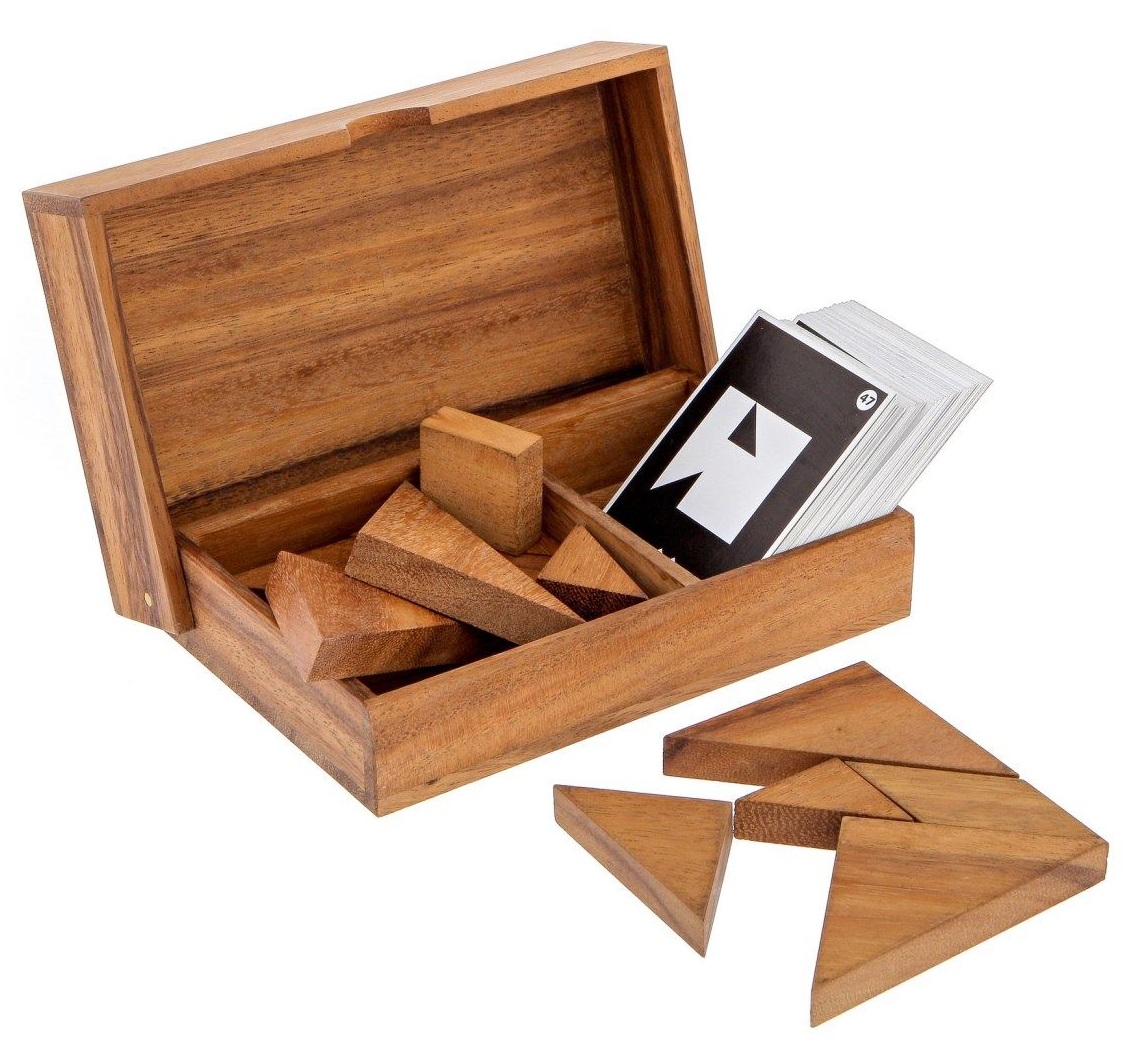 Επιτραπέζιο παιχνίδι Paradise Waterfalls Double tangram ξύλινο 19,2x12,5x4 cm