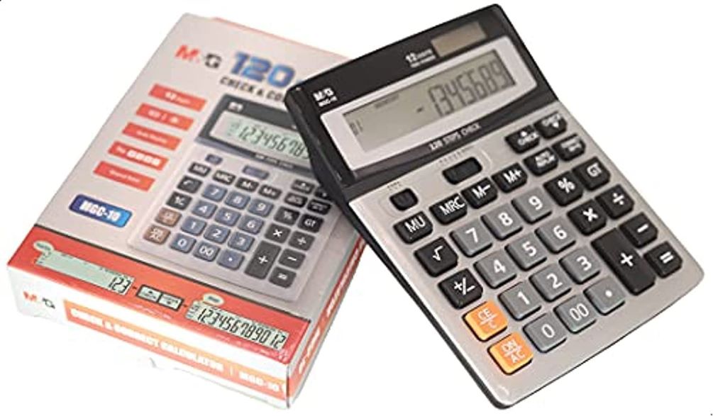 Αριθμομηχανή M&G 12 Digits MGC-10 Adg98779 120 steps Check&Correct