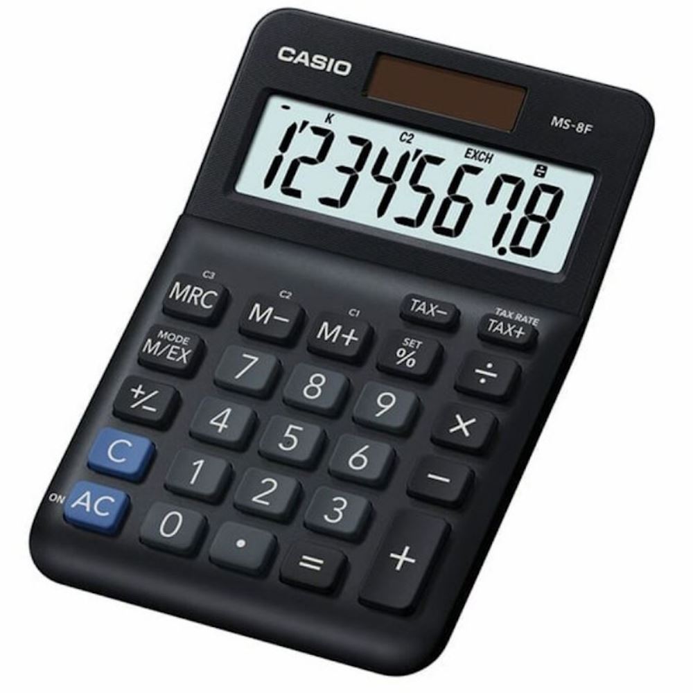 Αριθμομηχανή Casio ms-8f  tax & exchange