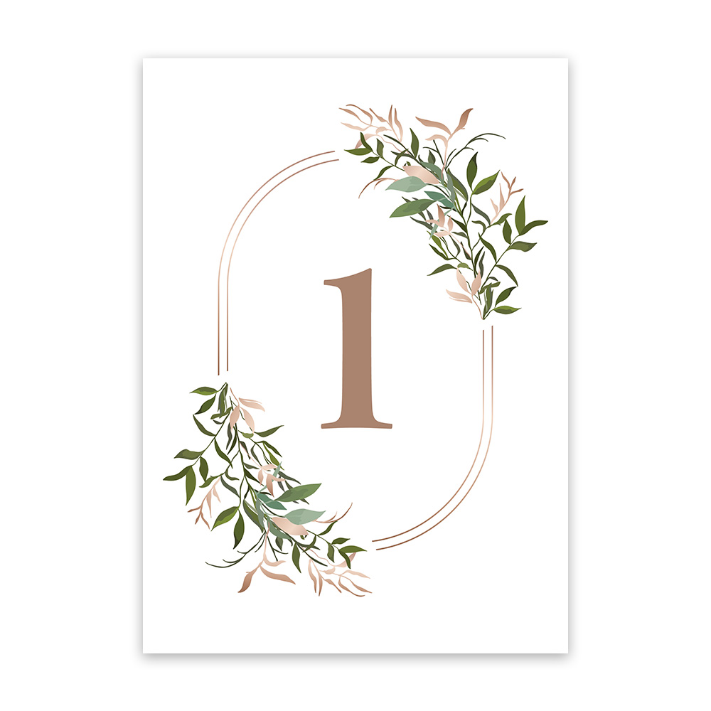 Κάρτα αρίθμησης τραπεζιού Αρχέτυπο Α5 02