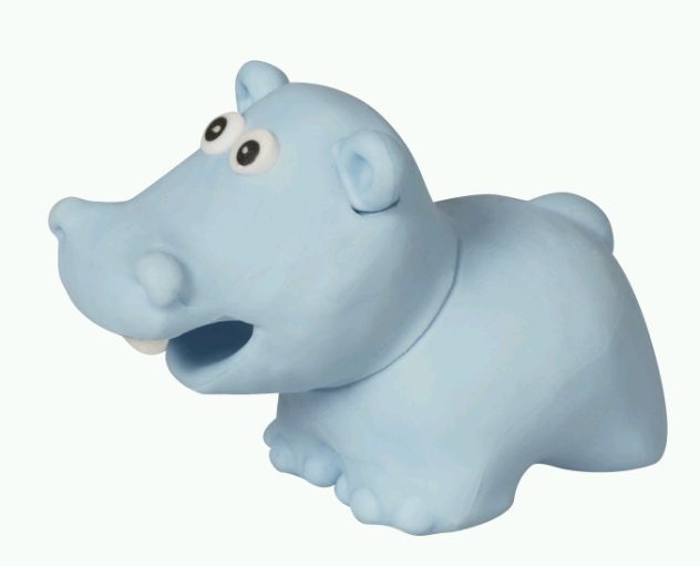 Γόμα  Brunnen  Ιπποπόταμος 4x5 cm σιέλ