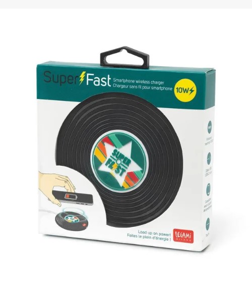 Ασύρματος φορτιστής βινύλιο Legami μαύρο