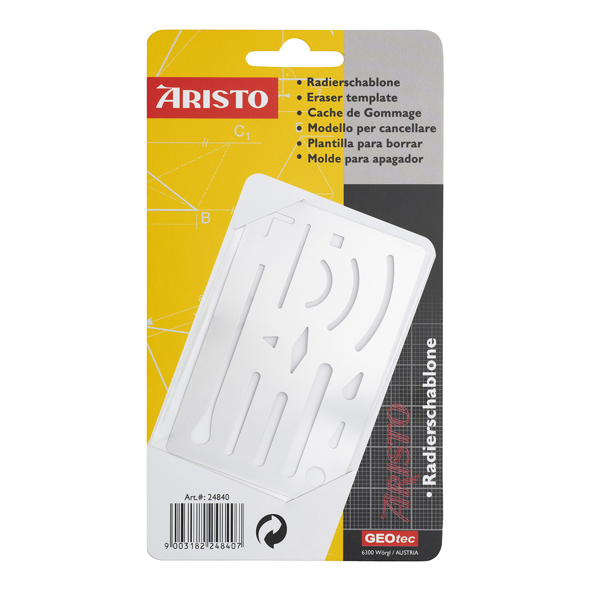 Ασπίδα σβησίματος Aristo μεταλλική 6x9,3 cm