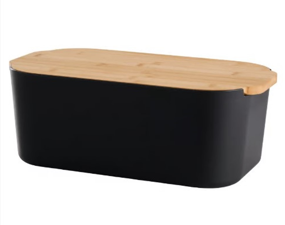 Bread Box Day μαύρο 33x18,5x12 cm