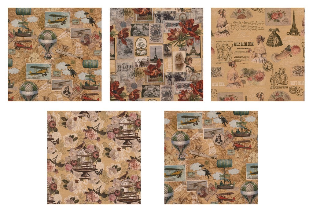 Χαρτί περιτυλίγματος kraft 2x0,7 m διάφορα σχέδια