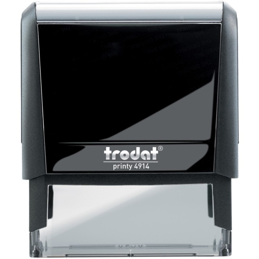 Σφραγίδα Trodat printy 4914 μαύρο σώμα με μαύρο ταμπόν 6,5x3,8 cm