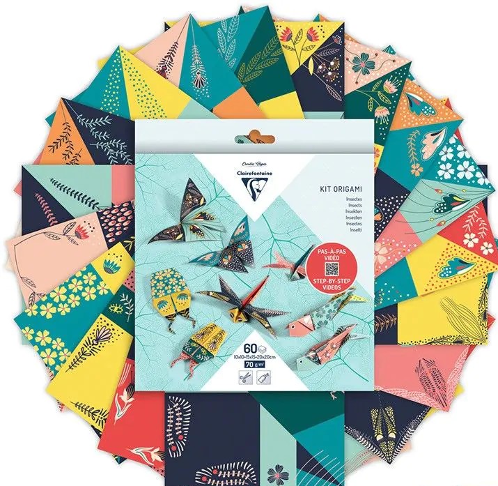 Κατασκευή origami Clairefontaine 60Φ - έντομα