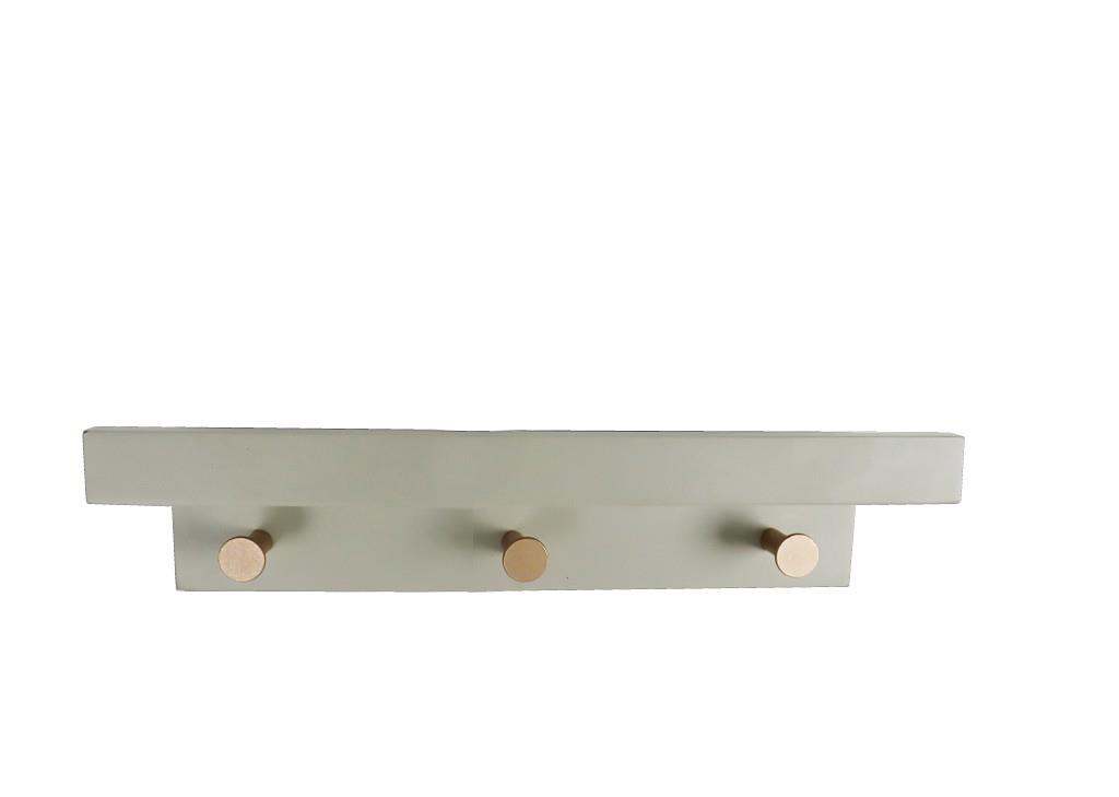 Κρεμάστρα Espiel γκρι mdf 3 θέσεων 35,5 cm