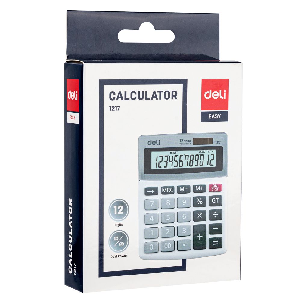 Αριθμομηχανή Deli 12 ψηφίων