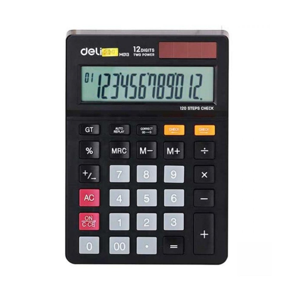 Αριθμομηχανή Deli 12 ψηφίων 10,4x14,9x2 cm