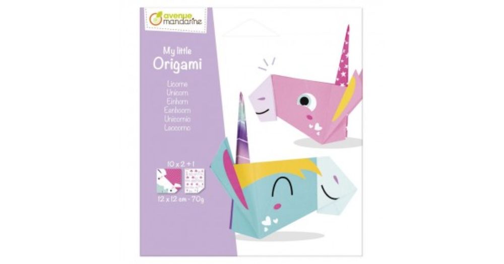 Κατασκευή origami Avenue Mandarine 20Φ 12x12 cm - Unicorn