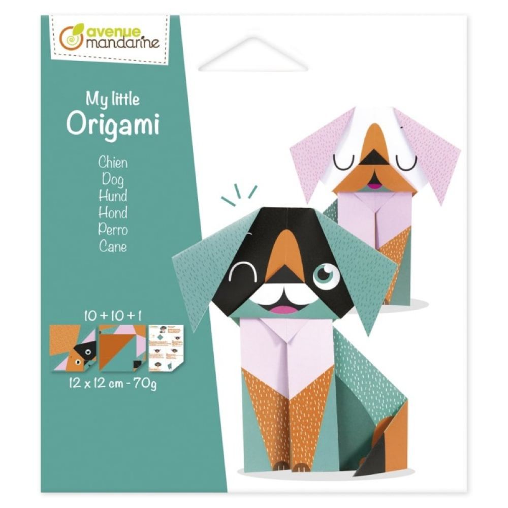 Κατασκευή origami Avenue Mandarine 20Φ 12x12 cm - Dog